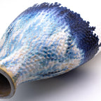 Fusion Small Ombre Drip Flat Shoulder Vase - Euro Ceramica 