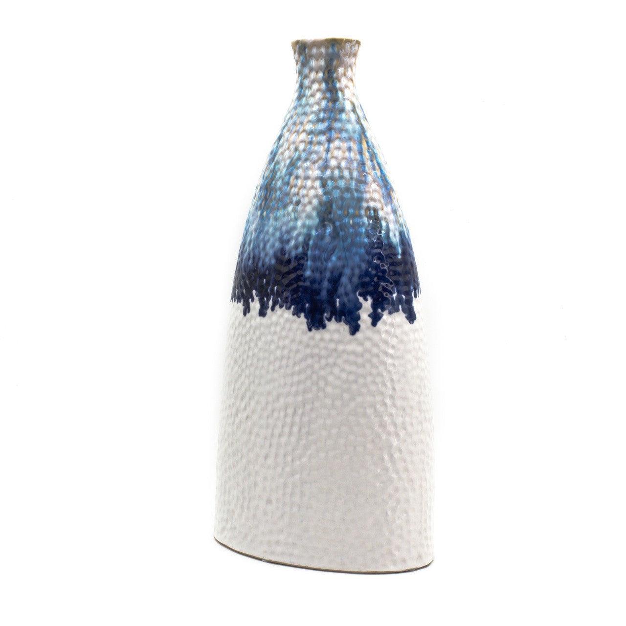 Fusion Small Ombre Drip Flat Shoulder Vase - Euro Ceramica 