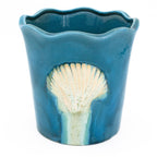 Ocean Grotto Seashell Scalloped Planter - Euro Ceramica 
