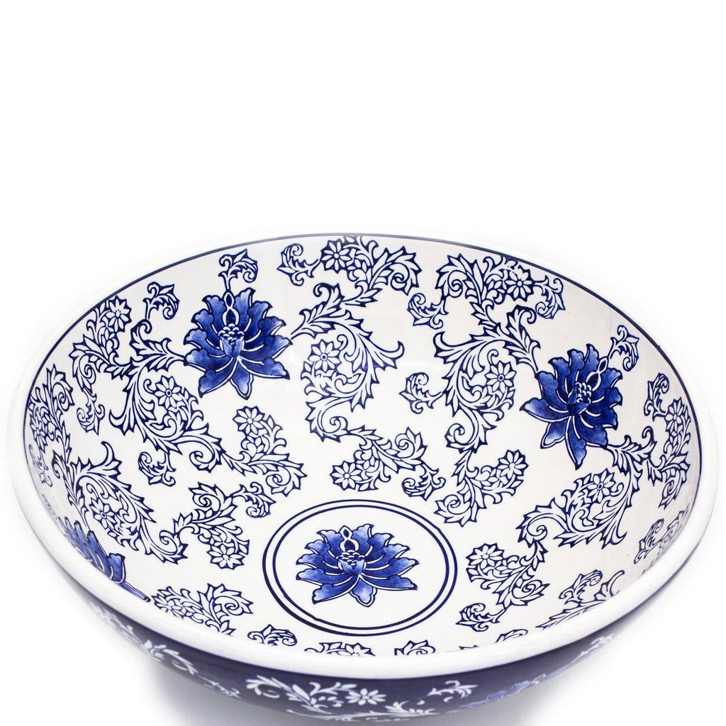 Blue Garden Lotus Fruit Bowl