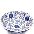 Blue Garden Lotus Fruit Bowl