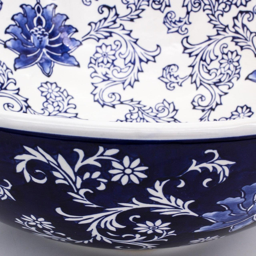 Blue Garden Lotus Fruit Bowl