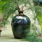 Patina Verde Oval Bottle Vase - Euro Ceramica 