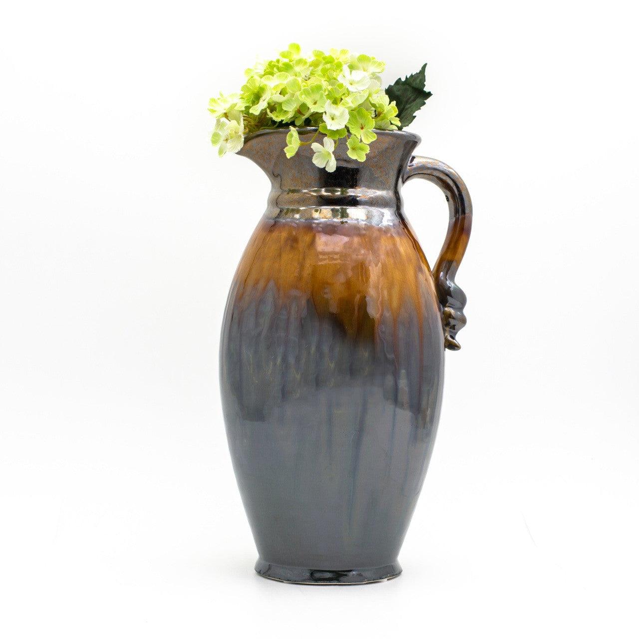 Patina Sienna Decorative Pitcher - Euro Ceramica 