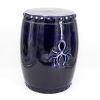 Ocean Grotto Cobalt Kraken Garden Stool - Euro Ceramica 
