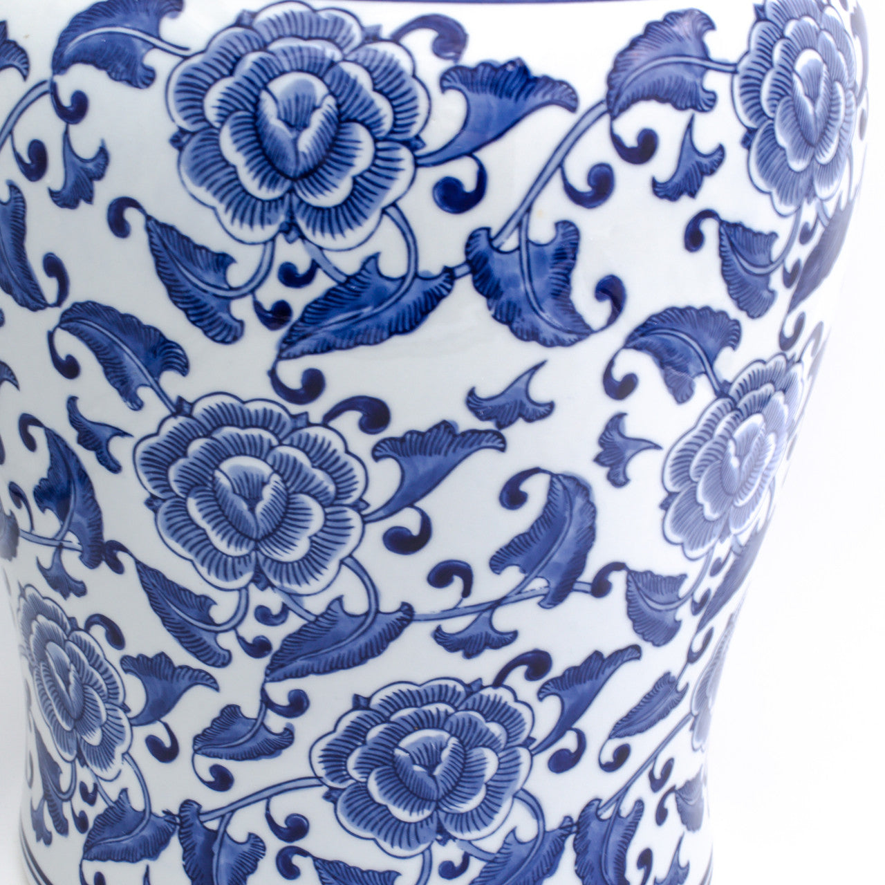 Blue Garden Begonia Podium Stool - Euro Ceramica 