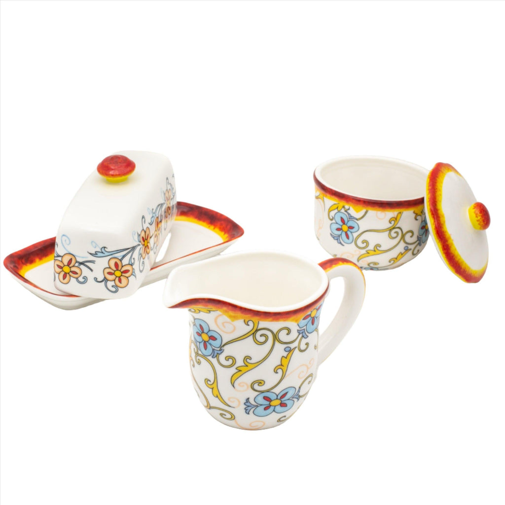 Duomo 3 Piece Breakfast Accessory Set - Euro Ceramica 