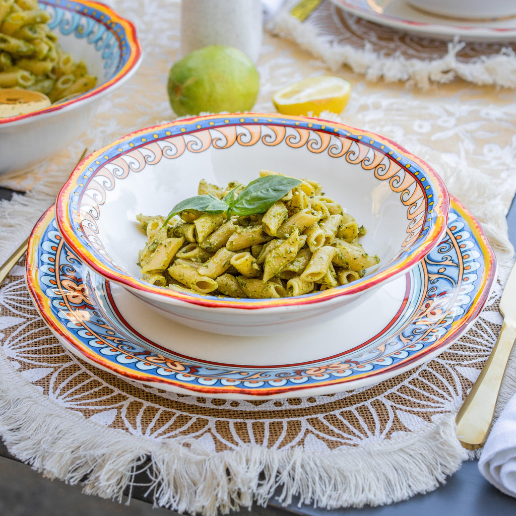 Duomo 4 Piece Pasta Bowl Set - Euro Ceramica 