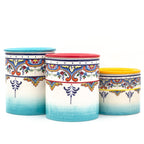 Zanzibar 3 Piece Canister Set - Euro Ceramica 
