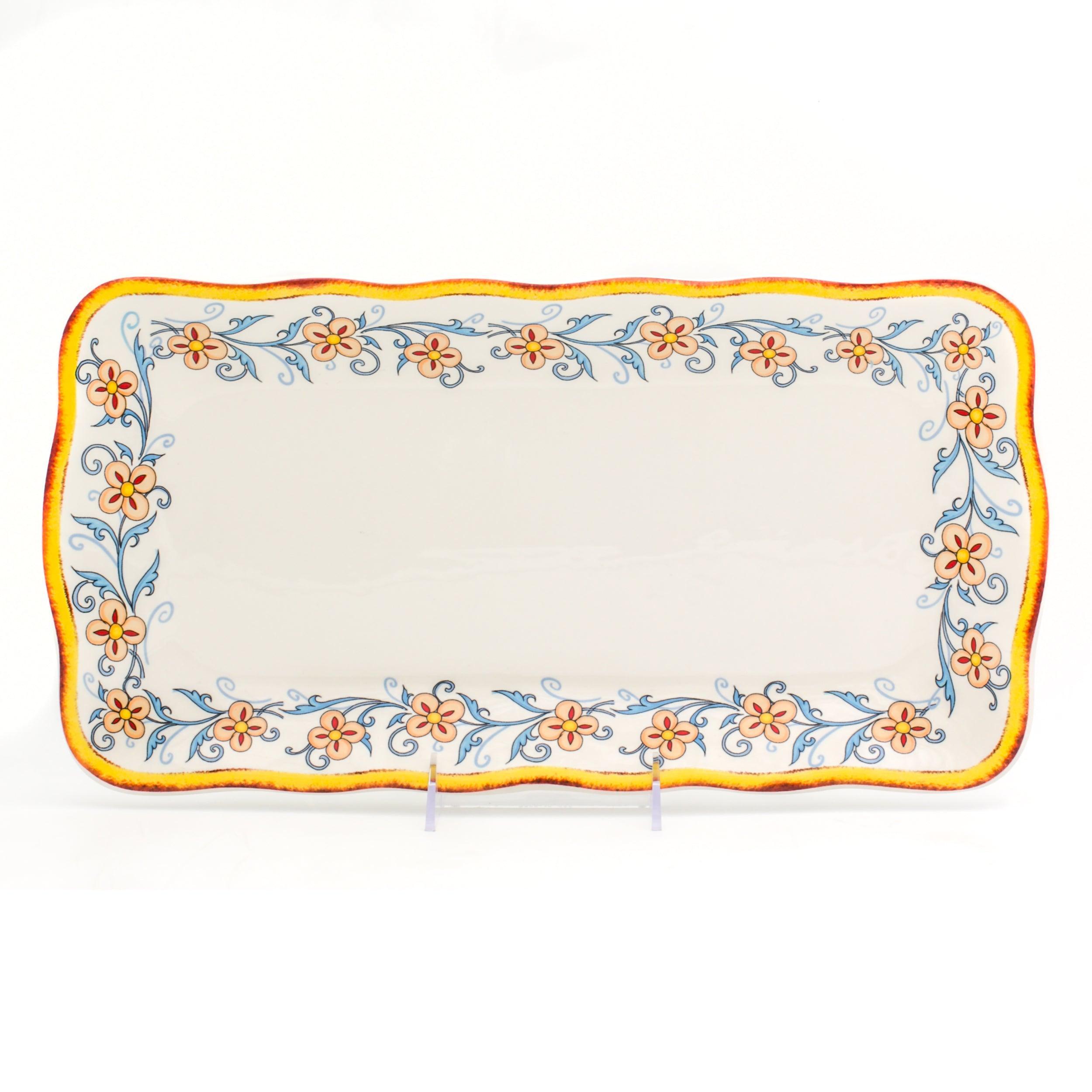 Duomo Rectangular Serving Tray - Euro Ceramica 