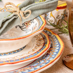 Duomo 4 Piece Salad Plate Set - Euro Ceramica 