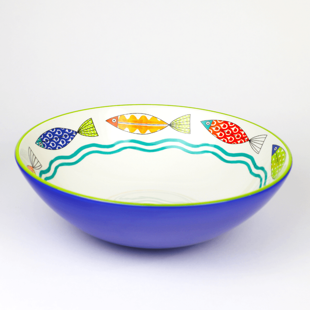 Fresh Catch Collection 13" Serving Bowl - Euro Ceramica 