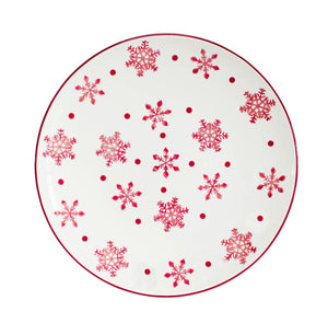 Winterfest Round Platter - Euro Ceramica 