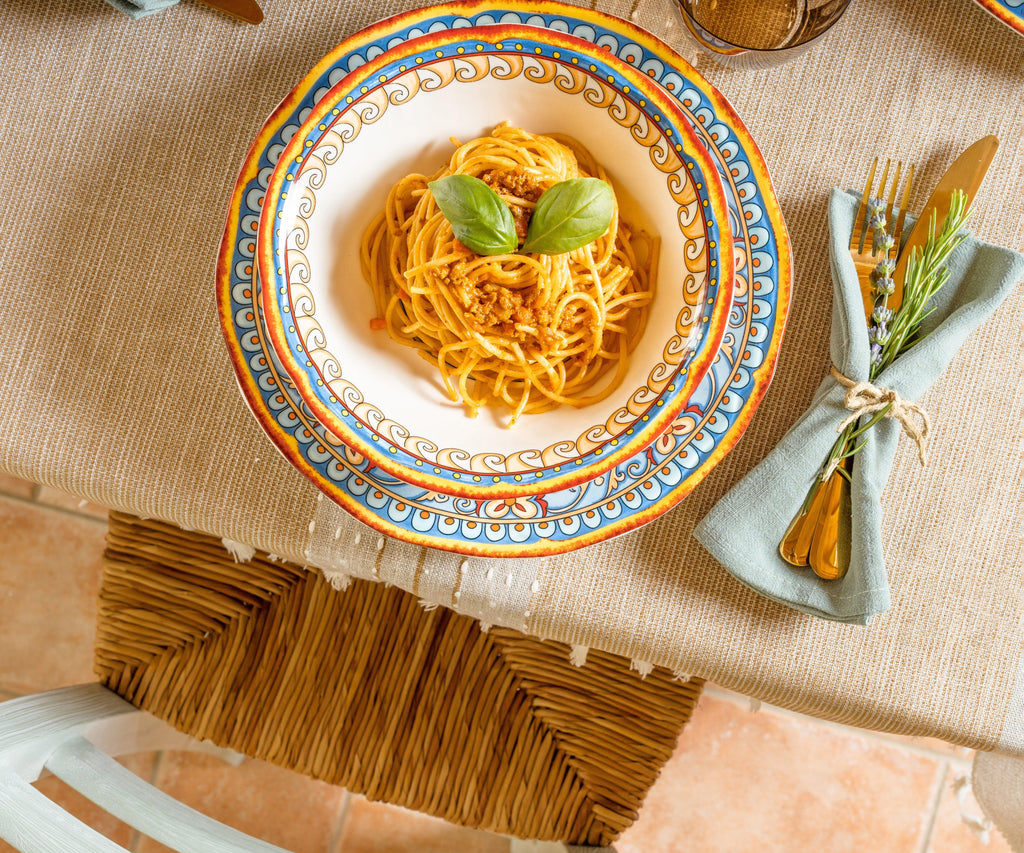Duomo 4 Piece Pasta Bowl Set - Euro Ceramica 