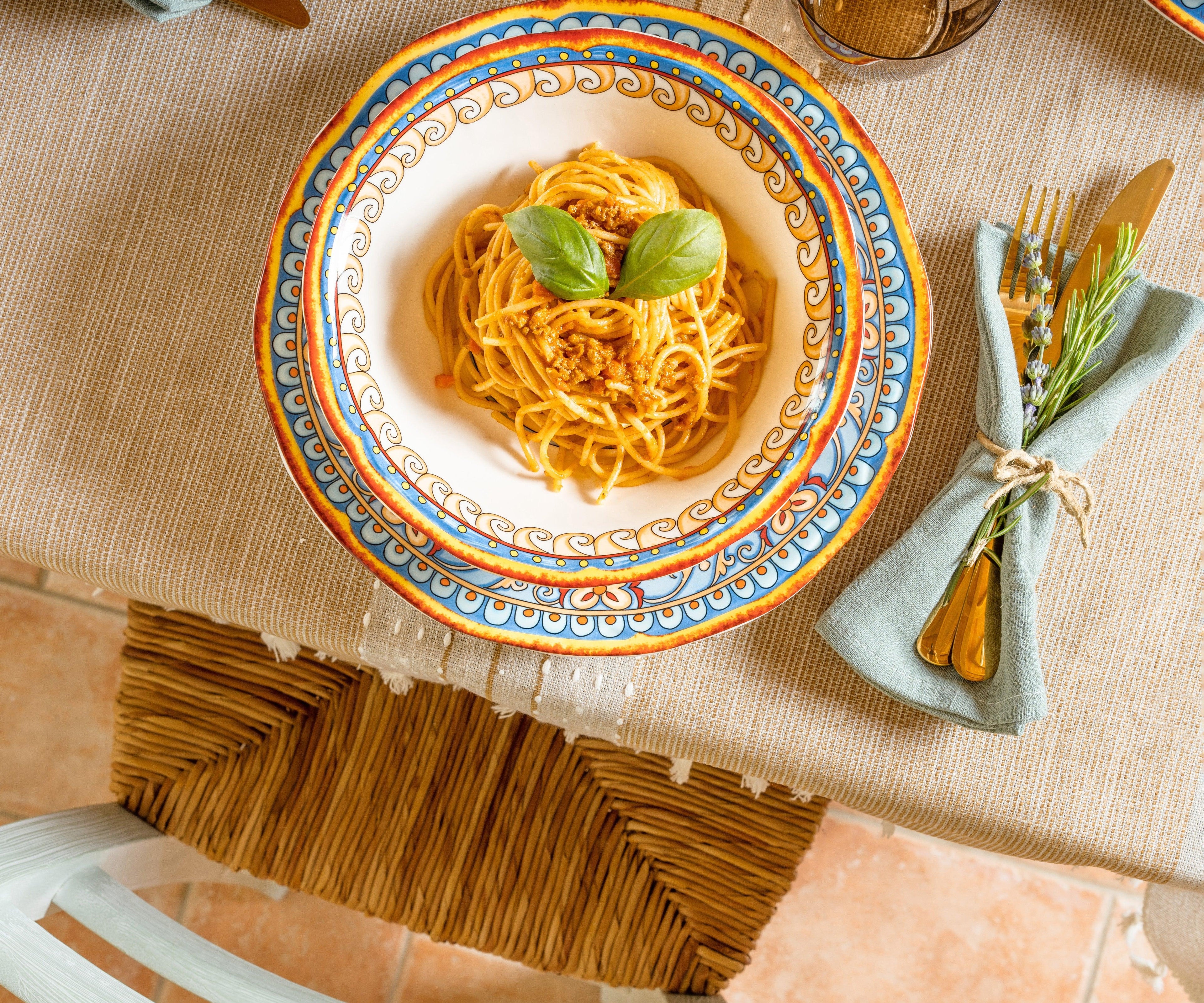 Duomo 4 Piece Pasta Bowl Set - Euro Ceramica 