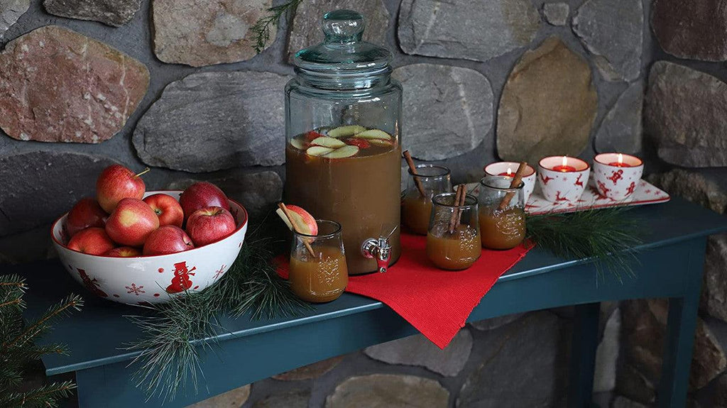 Winterfest 4 Piece Holiday Entertainment Serving Set - Euro Ceramica 