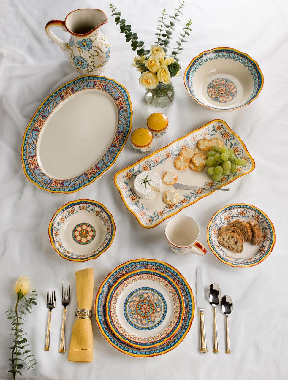 Duomo Rectangular Serving Tray - Euro Ceramica 