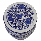 Blue Garden Stool Side Table - Euro Ceramica 