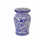 Blue Garden Stool Side Table - Euro Ceramica 