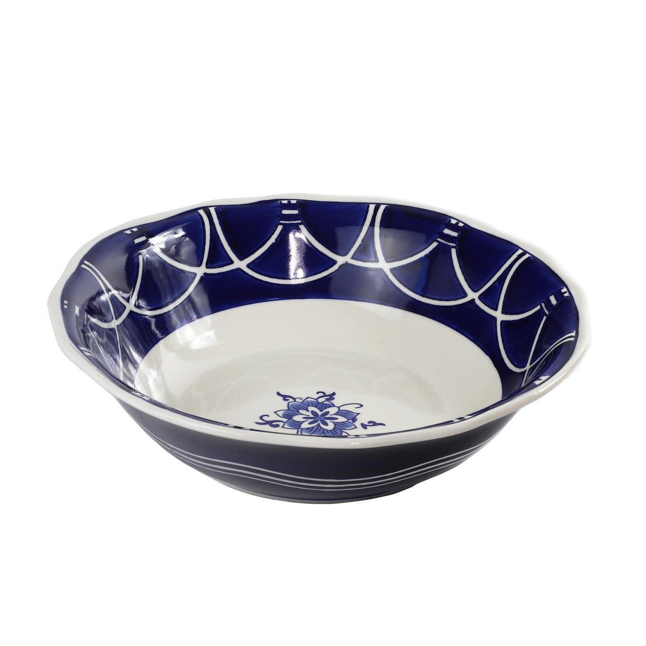 Blue Garden 12" Serving Bowl - Euro Ceramica 