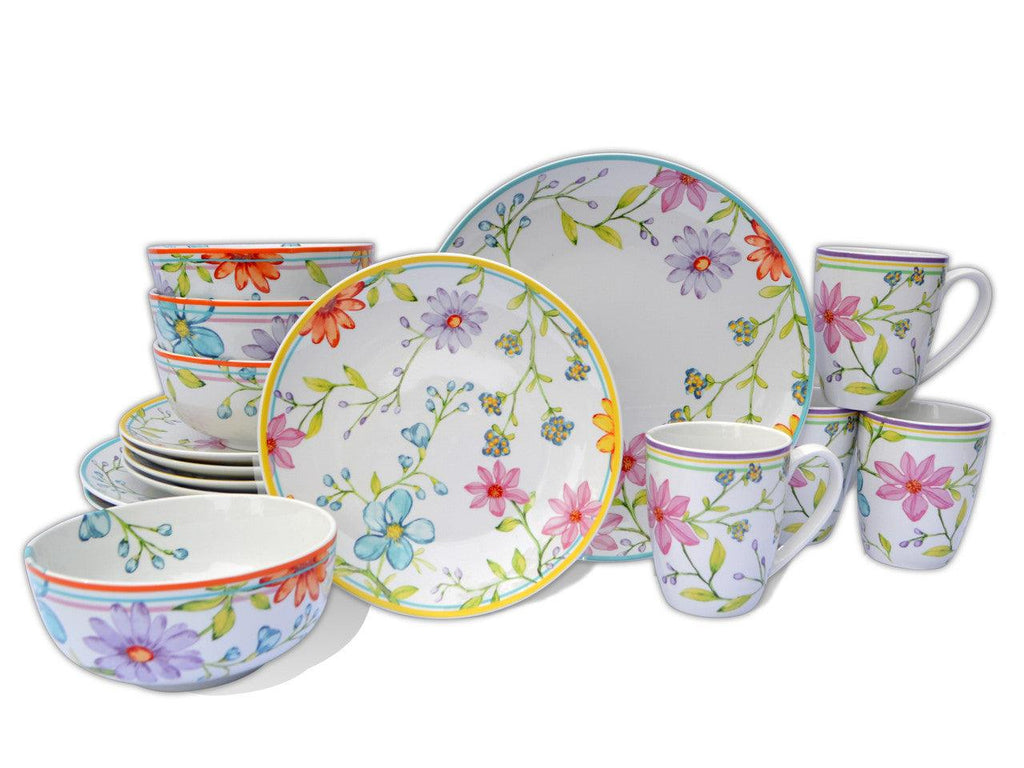 Charlotte 16 Piece Dinnerware Set - Euro Ceramica 