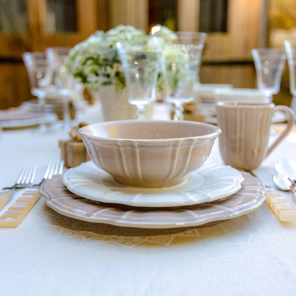 Chloe 4 Piece Soup/Cereal Bowl Set in White - Euro Ceramica 