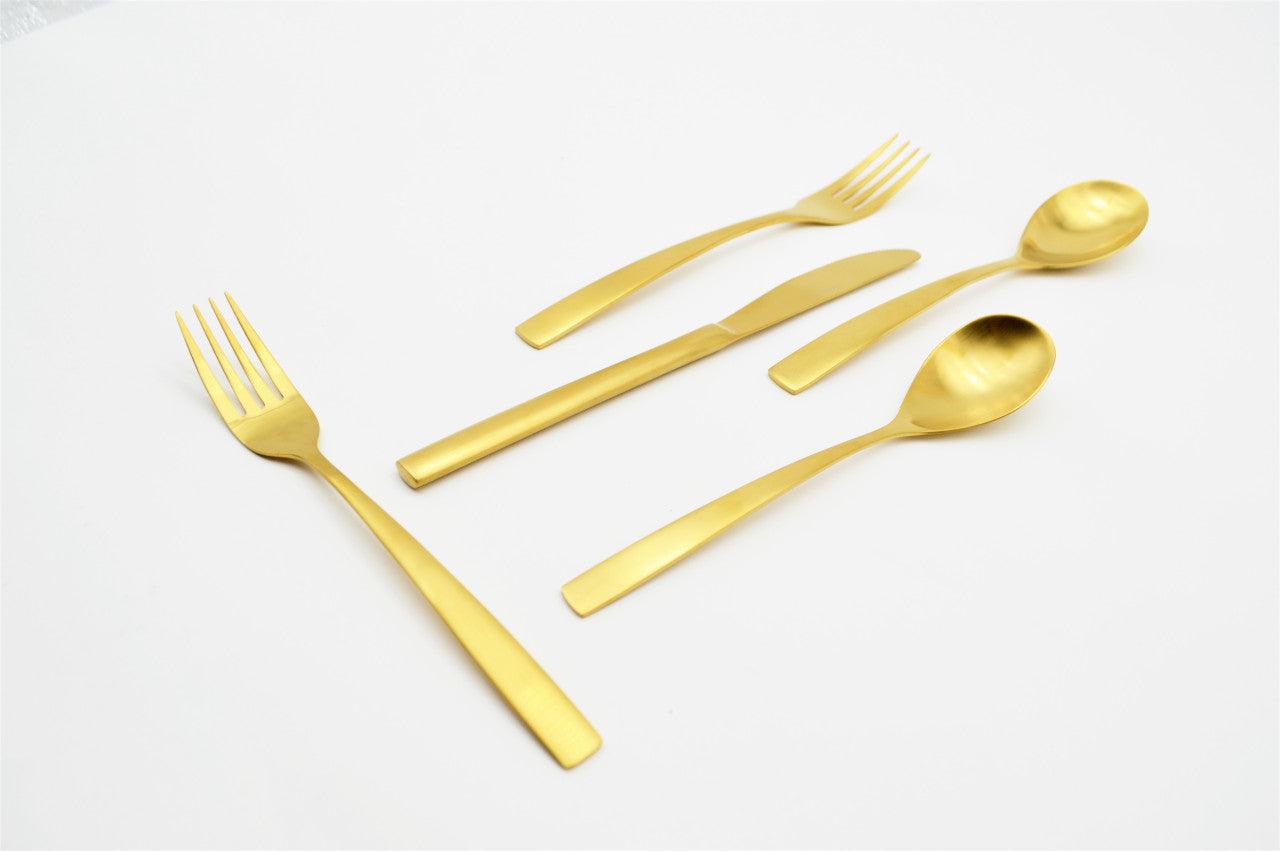 Oro 20 Piece Flatware Set Service for 4 - Euro Ceramica 