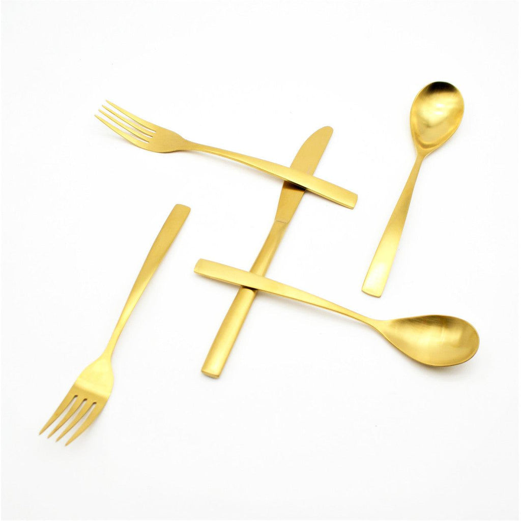 Oro 20 Piece Flatware Set Service for 4 - Euro Ceramica 