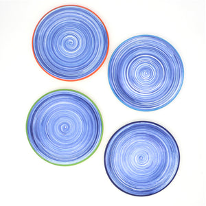 Raia 4 Piece Assorted Salad Plate Set - Euro Ceramica 