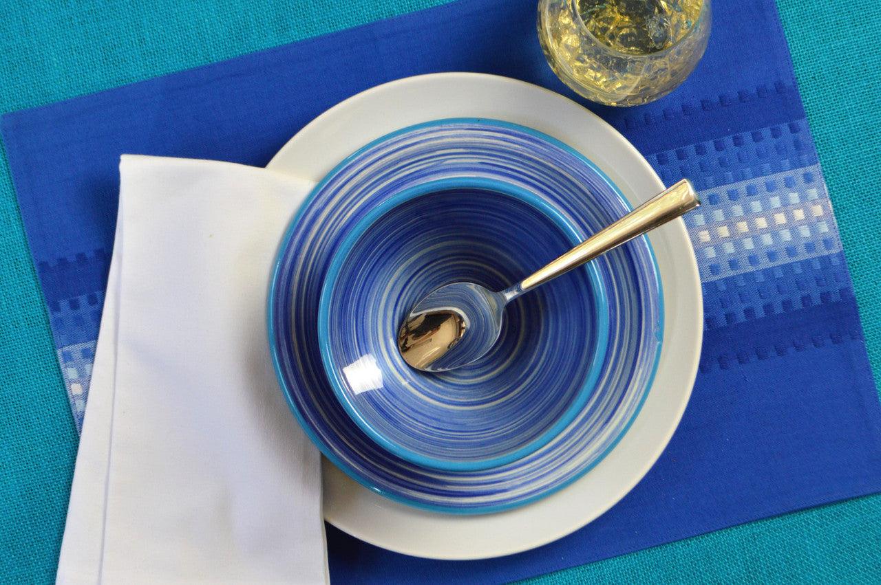 Raia 4 Piece Assorted Salad Plate Set - Euro Ceramica 