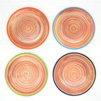 Raia 4 Piece Assorted Salad Plate Set - Euro Ceramica 