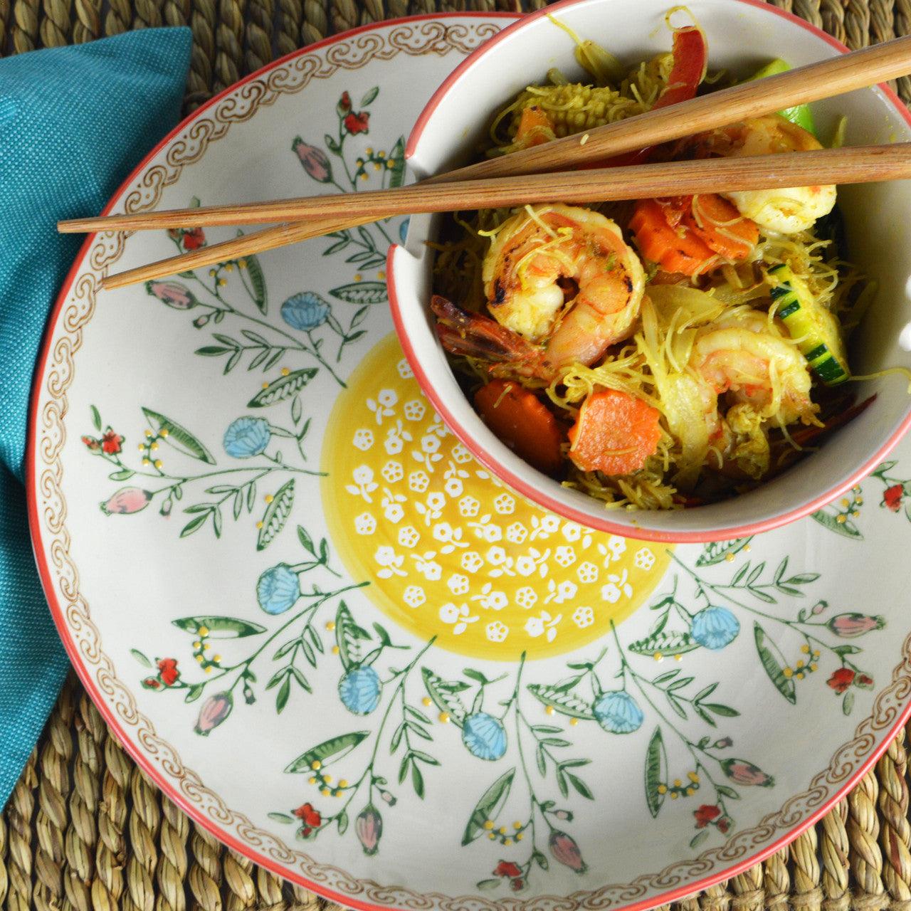 Ella Ramen Bowl and Dinner Bowl Set - Euro Ceramica 