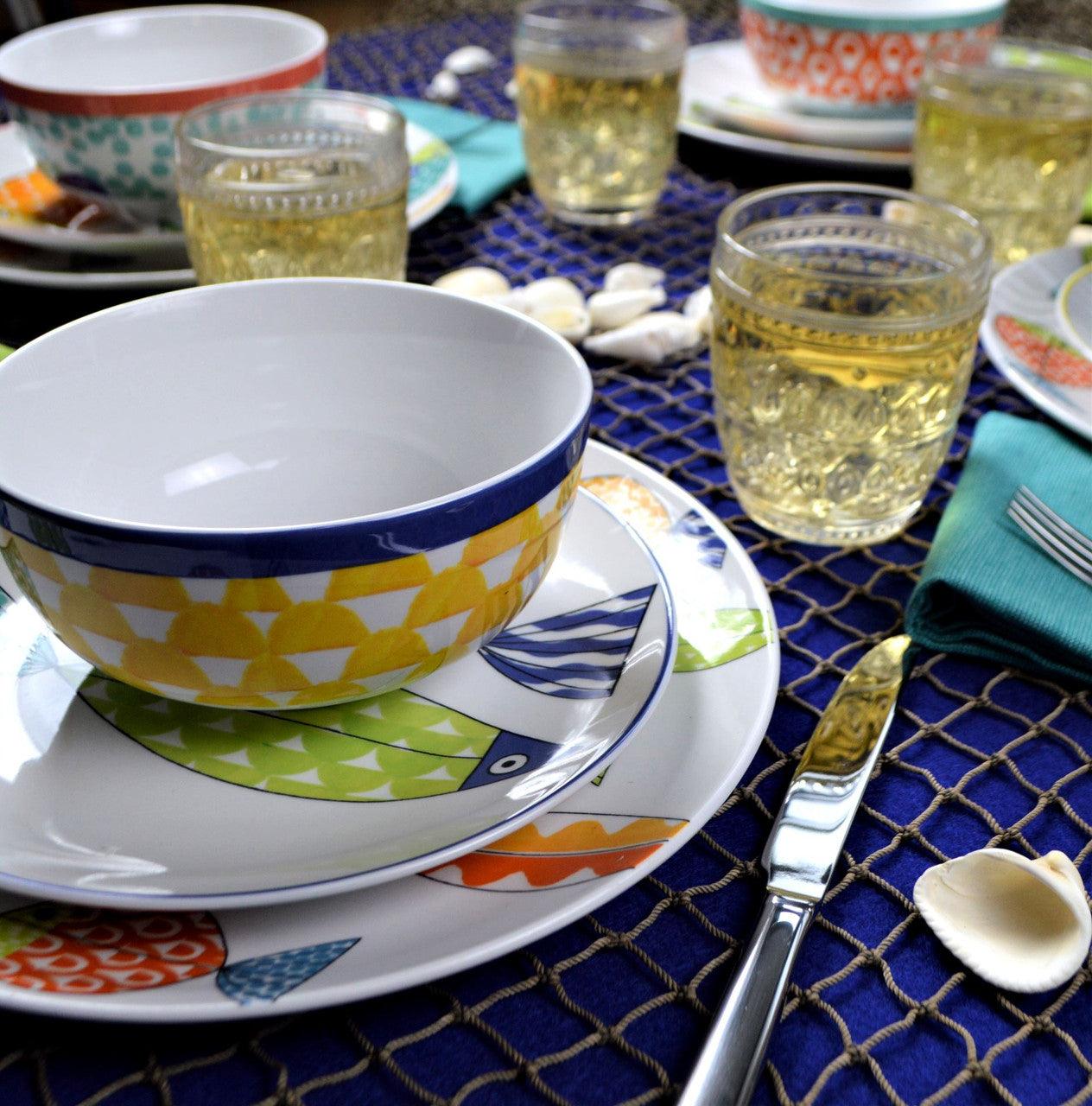 Fresh Catch Collection 13" Serving Bowl - Euro Ceramica 