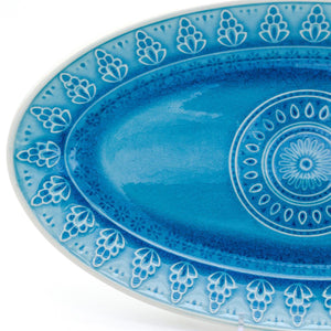 Fez Stoneware Oval Serving Platter - Euro Ceramica 