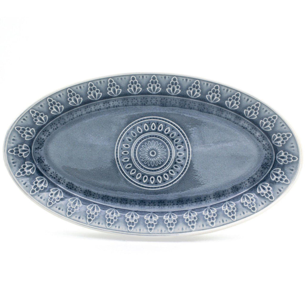 Fez Stoneware Oval Serving Platter - Euro Ceramica 