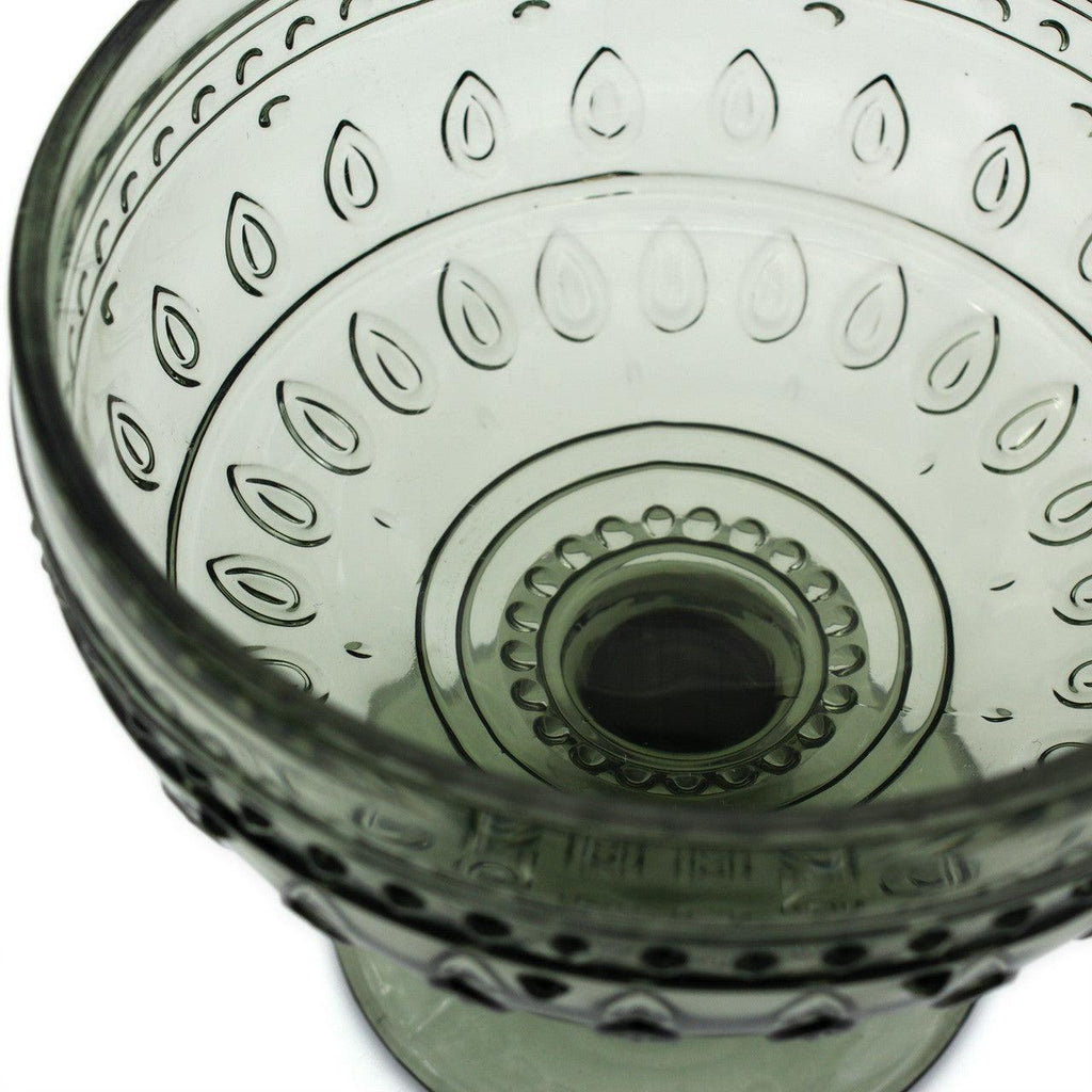 Fez Footed Compote Glass Bowls -- Set of 4 - Euro Ceramica 
