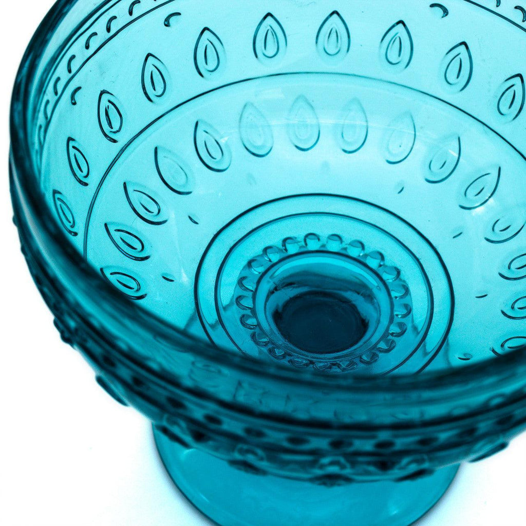 Fez Footed Compote Glass Bowls -- Set of 4 - Euro Ceramica 