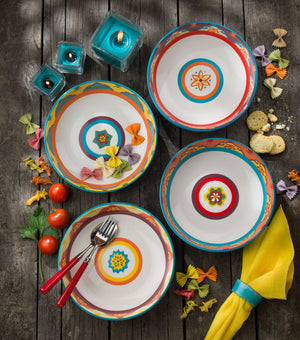 Galicia 4 Piece Pasta Bowl Set - Euro Ceramica 