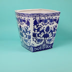 Blue and White 14" Camelia Garden Planter