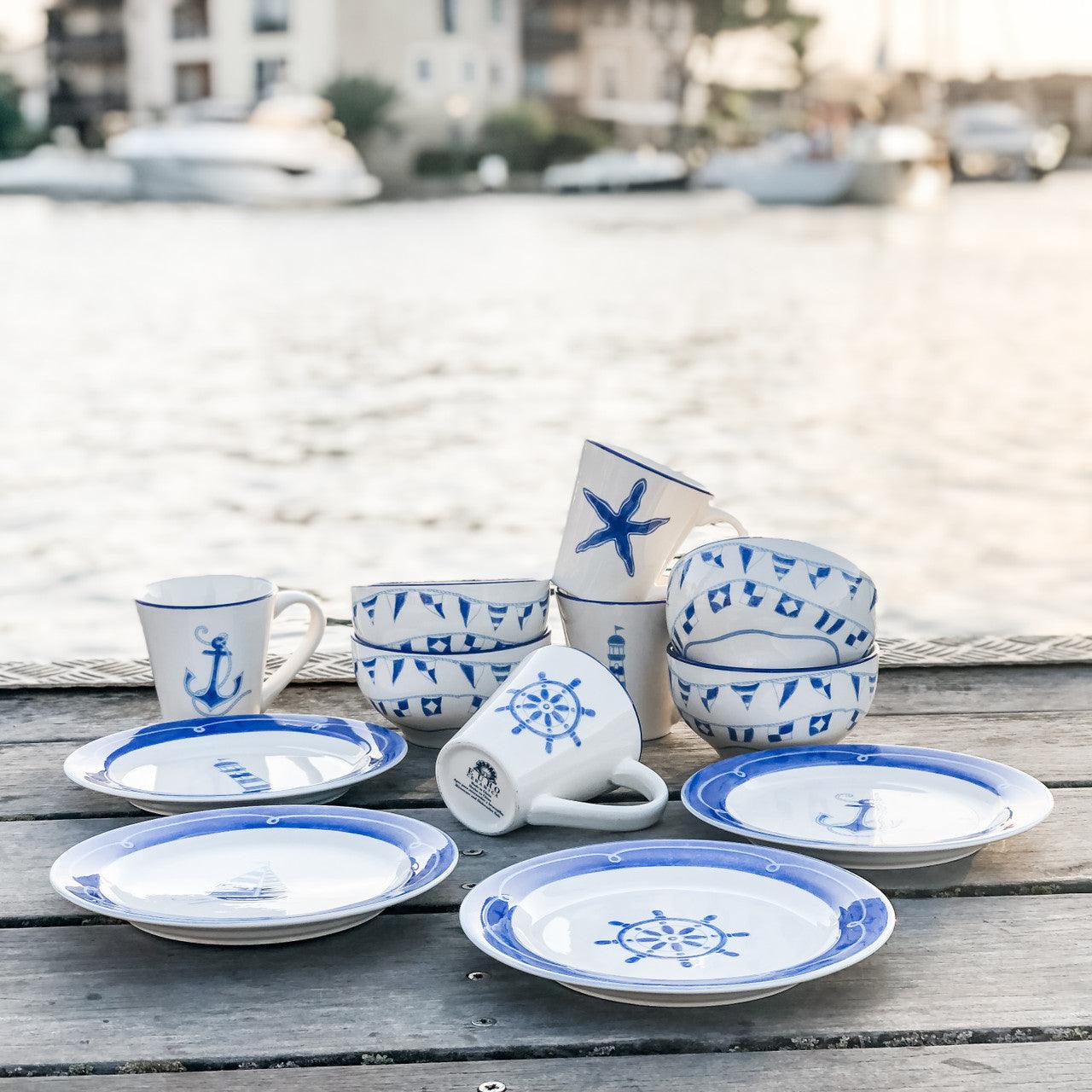 Ahoy 12 Piece Dessert Set - Euro Ceramica 