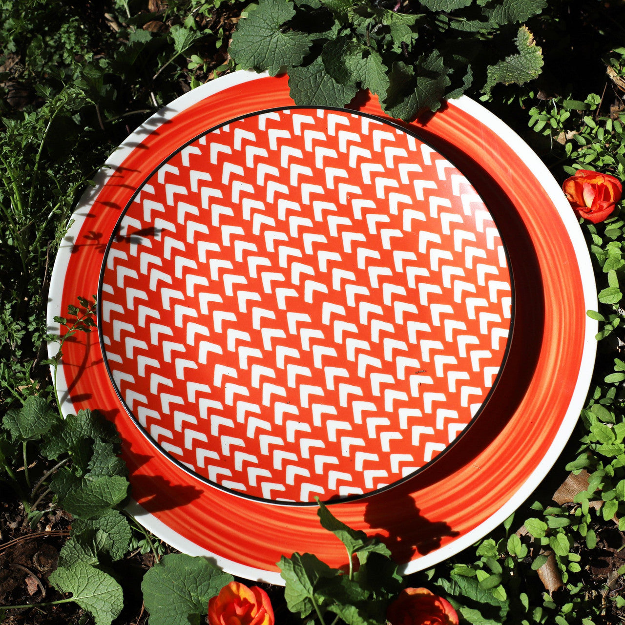 Simpatico 16 Piece Dinnerware Set in Tiger Orange - Euro Ceramica 