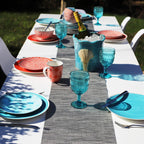 Simpatico 16 Piece Dinnerware Set in Turquoise - Euro Ceramica 