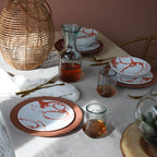 Nile 12 Piece Dinnerware Set in Rosetta Red - Euro Ceramica 