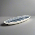 Peacock Oval Appetizer Platter - Euro Ceramica 