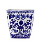 Blue and White 14" Camelia Garden Planter