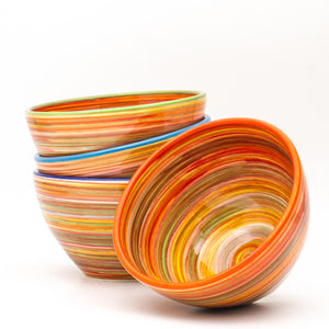 Raia 4 Piece Assorted Cereal Bowl Set - Euro Ceramica 