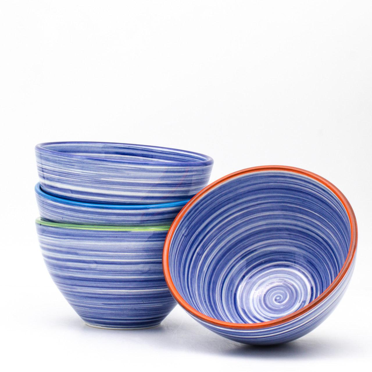 Raia 4 Piece Assorted Cereal Bowl Set - Euro Ceramica 