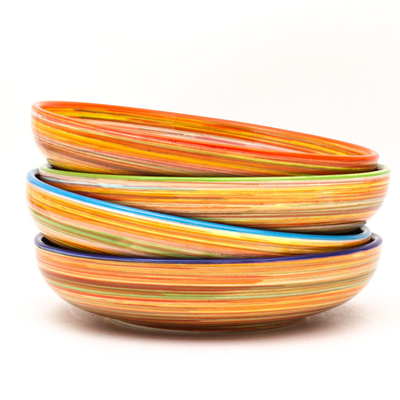 Raia 4 Piece Assorted Pasta Bowl Set - Euro Ceramica 