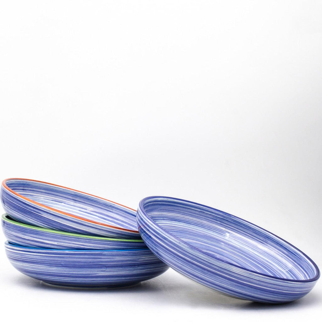 Raia 4 Piece Assorted Pasta Bowl Set - Euro Ceramica 