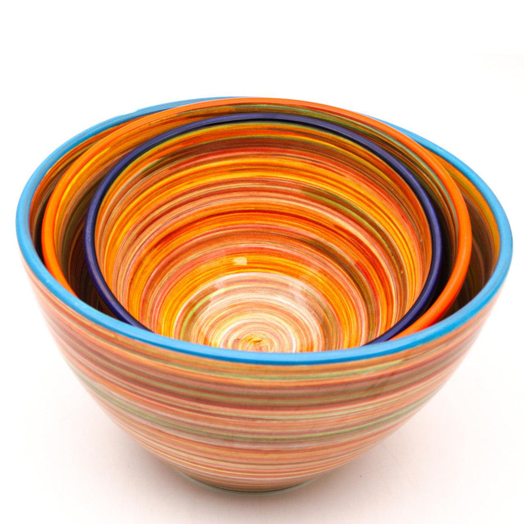 Raia 3 Piece Assorted Stacking Bowl Set - Euro Ceramica 